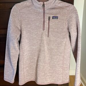 Patagonia Girls Purple Quarter-Zip Pullover